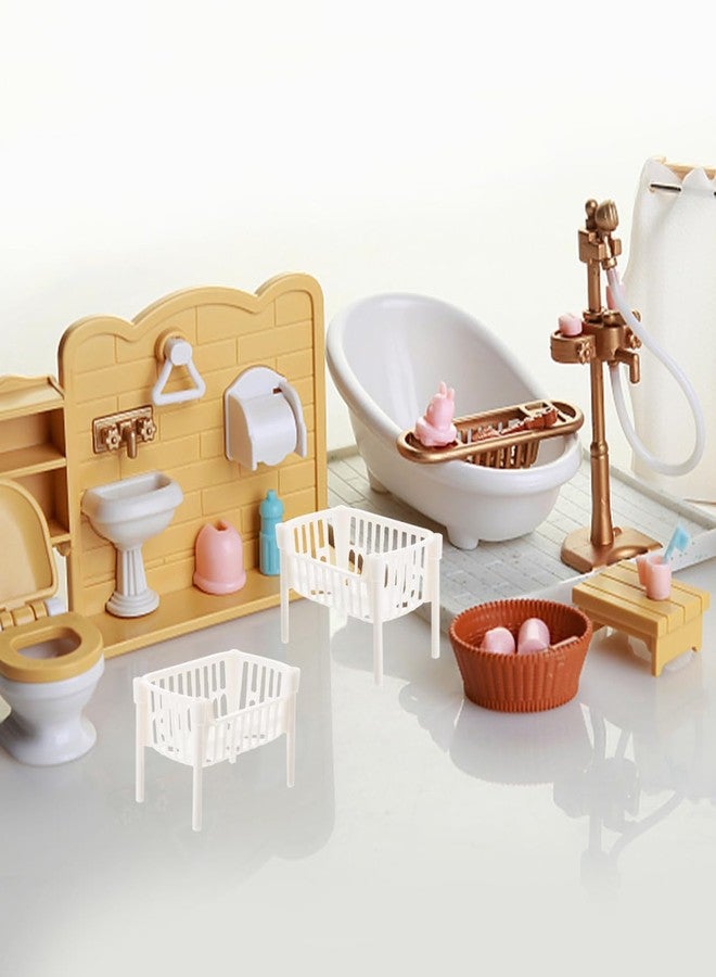 FOYTOKI 10Pcs Miniature Storage Rack for Doll House Mini Shelf Model Displaying Mini Plants Accessories and Miniature Furniture for Dollhouse Decor - Image 5